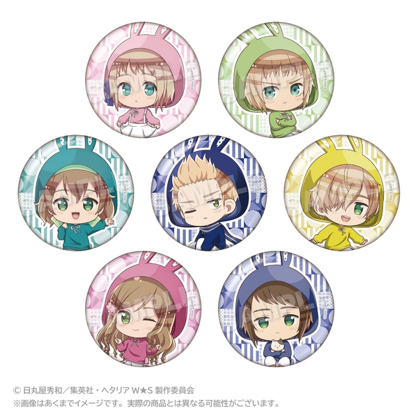 ヘタリア World☆Stars トレーディング缶バッジ アニマルパーカーver