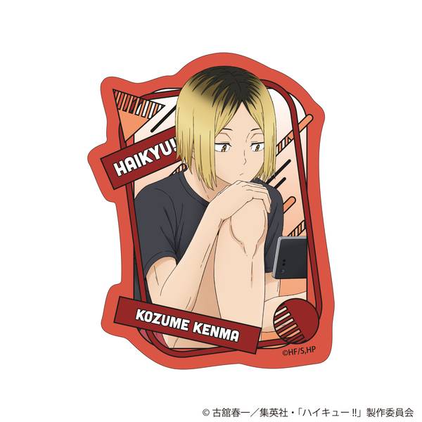 【11月予約】ハイキュー!! 描き下ろしダイカットステッカー 振り返りタイムVer. 孤爪研磨 キャラグッズ 4573689757474