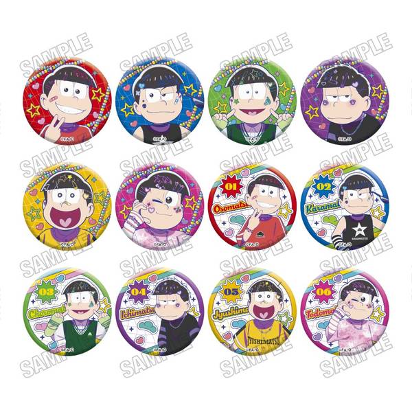 【4月予約】TVアニメ「おそ松さん」 描き下ろし缶バッジコレクション[デコラver.] 12個入BOX キャラグッズ 4573699535994