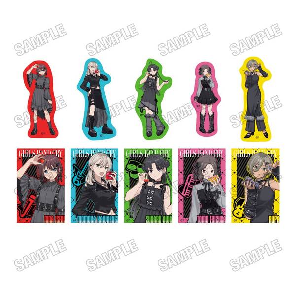 【4月予約】アニメ「ガールズバンドクライ」 描き下ろしステッカーコレクション[ブラックファッションフルーツver.] 10個入BOX キャラグッズ 4573699540714