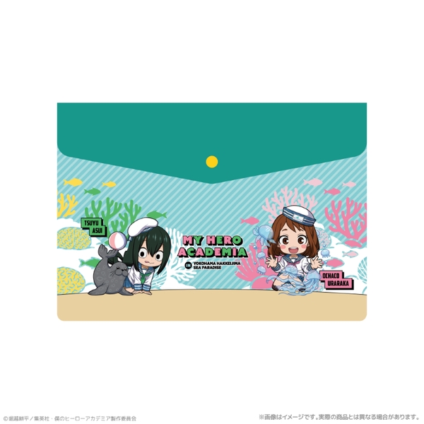 アニメ『僕のヒーローアカデミア』 エンベロープケース_麗日お茶子＆蛙吹梅雨 海の生きものたちと一緒にPLUS ULTRA