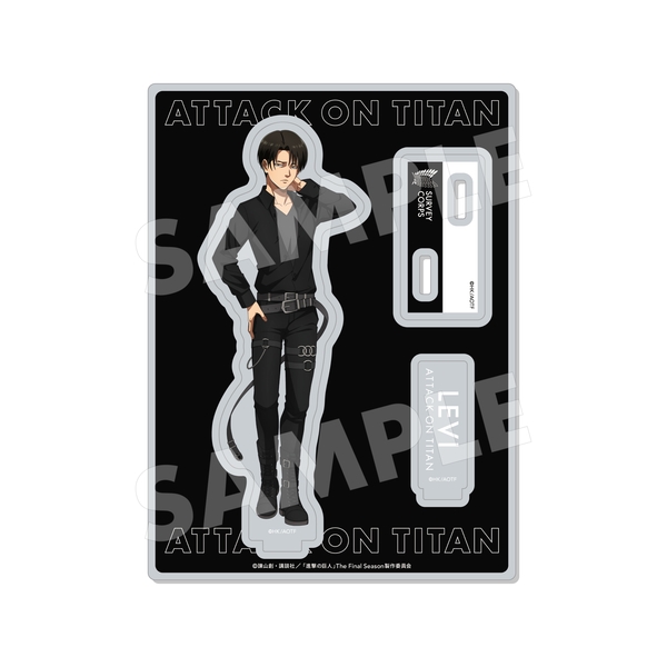 進撃の巨人 Black & White ver. アクリルスタンド /02 リヴァイ(Black) (再販品)