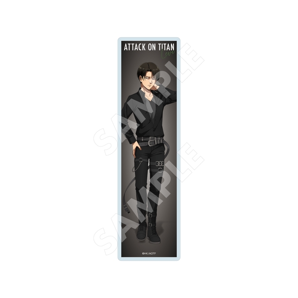 進撃の巨人 Black & White ver. クリアブックマーカー /02 リヴァイ(Black) (再販品)