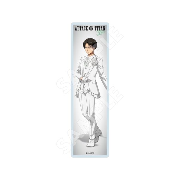 進撃の巨人 Black & White ver. クリアブックマーカー /04 リヴァイ(White) (再販品)