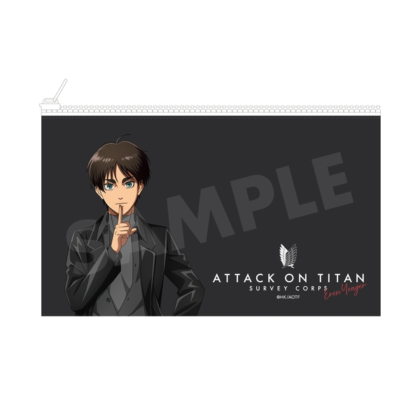 進撃の巨人 Black & White ver. クリアポーチ /01 エレン(Black) (再販品)