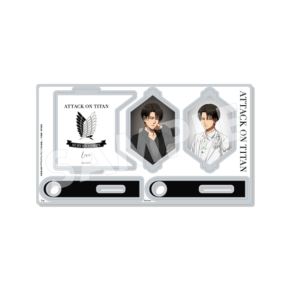 進撃の巨人 Black & White ver. くるっとアクリルスタンド /02 リヴァイ (再販品)