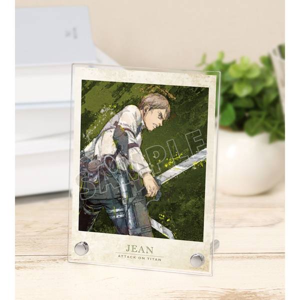 【5月予約】進撃の巨人描き下ろし ジャン 戦う背中ver.grunge CANVAS A6アクリルパネル キャラグッズ 4582711864257
