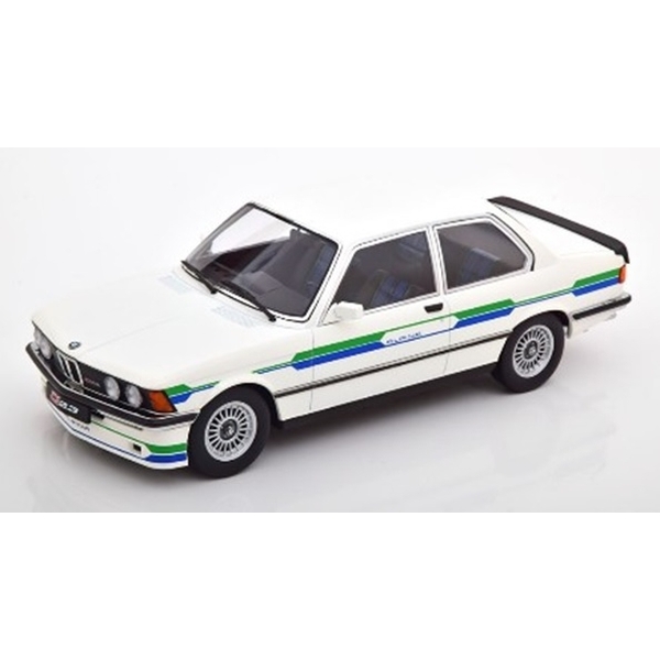 【4月予約】KKスケール 1/18 BMW アルピナ C1 2.3 E21 1980 ホワイト/グリーン/ブルー 完成品ミニカー KKDC180171