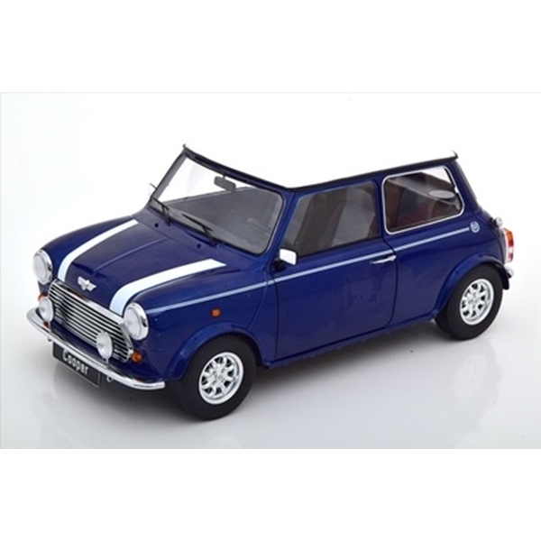 ミニカー　1/12 Mini Cooper 1990 左ハンドル(ブルーメタリック×ホワイト) [KKDC120053L] 4月予約】KKスケール 1/12 ミニ クーパー 1990 ブルーメタリック
