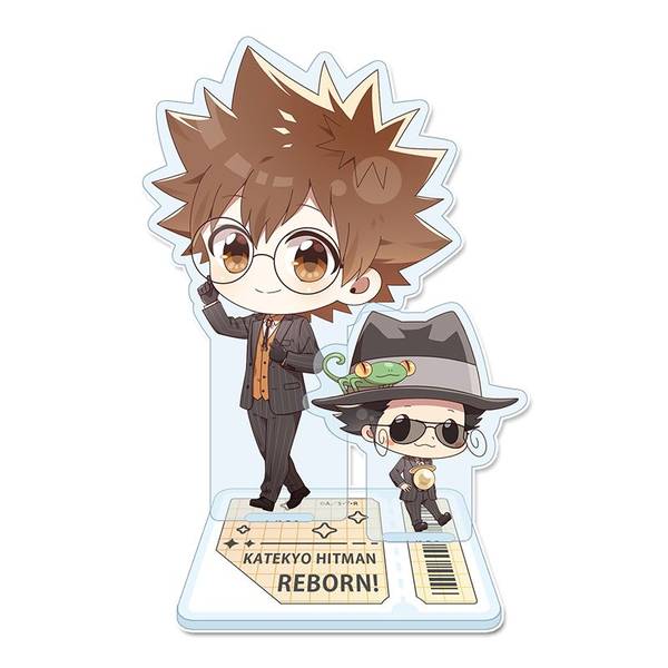 【4月予約】家庭教師ヒットマンREBORN! ぷちちょこ アクリルスタンド[沢田綱吉&リボーン]メガネ&スーツver. キャラグッズ 4589830090840