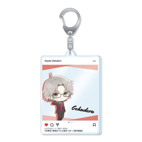 【4月予約】家庭教師ヒットマンREBORN! ぷちちょこ アクリルキーホルダー[獄寺隼人]メガネ&スーツver. キャラグッズ 4589830090994
