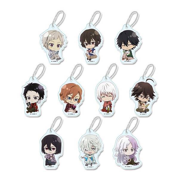【4月予約】文豪ストレイドッグス ぷちちょこトレーディングアクリルキーホルダー 読書ver. 10個入BOX キャラグッズ 4589830091298