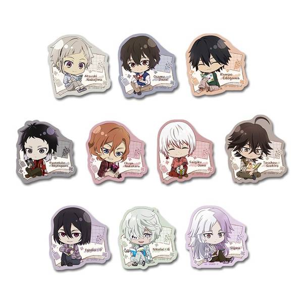 【4月予約】文豪ストレイドッグス ぷちちょこトレーディングステッカー 読書ver. 10個入BOX キャラグッズ 4589830091335