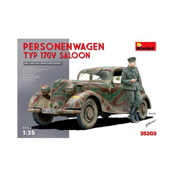 ミニアート 1/35 ドイツ軍 170V パーソネンワーゲン 兵隊1体付 プラモデル MA35203 2zzhgl6 ミニアート 1/35 ドイツ軍 170V パーソネンワーゲン 兵隊1体付