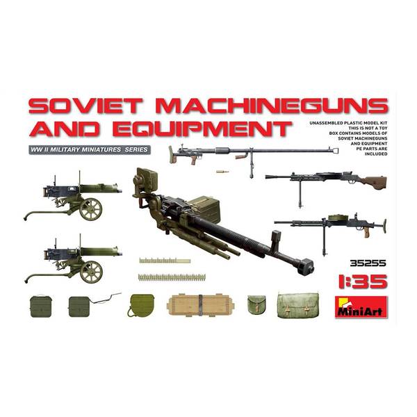 (未使用･未開封品)　ミニアート 1/35 ソビエト軍 機関銃&amp;装備品 プラモデル MA35255 wyeba8q Amazon | ミニアート 1/35 ソビエト軍 歩兵用機関銃・装備品