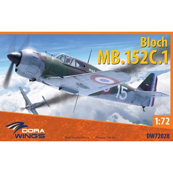 ドラウィングス 1/72 ブロック MB.152 C.1 スケールモデル