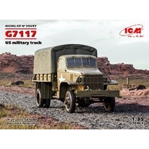 ICM 1/35 アメリカ G7117 ミリタリートラック スケールモデル 35597