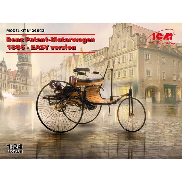 ICM 1/24 ベンツ パテント モトールヴァーゲン 1886(イージーキット) スケールモデル 24042