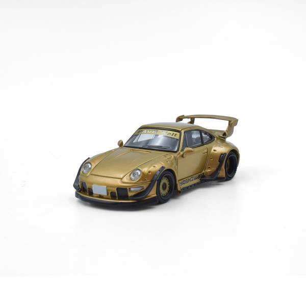 1/64 ポルシェミニカー(RWB 993) 4月予約】MODEL MODEL 1/64 ポルシェ RWB 993 ゴールド 完成品ミニカー