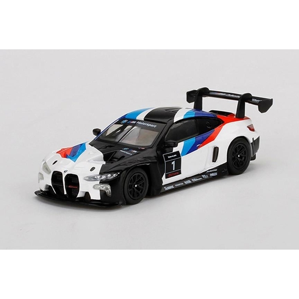 5月予約】MINI GT 1/64 BMW M4 GT3 2021 プレゼンテーション 左
