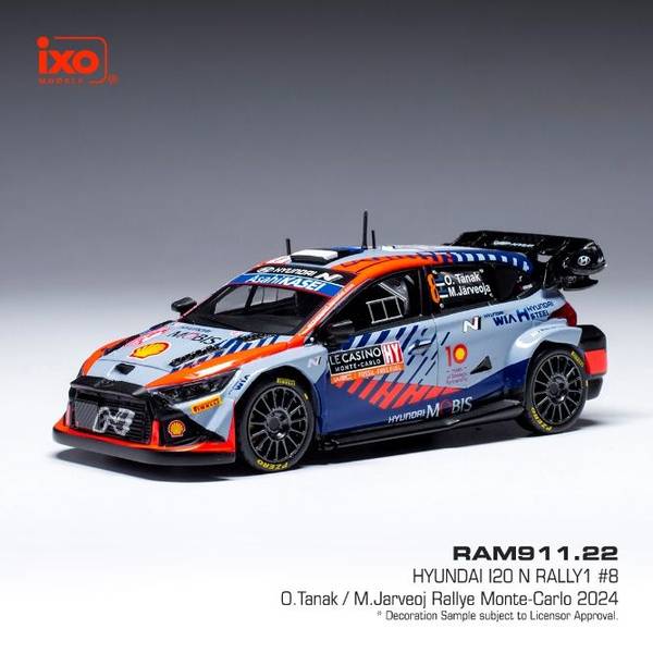 イクソ 1/43 ヒョンデ No.8 2022 WRC ラリー・フィンランド