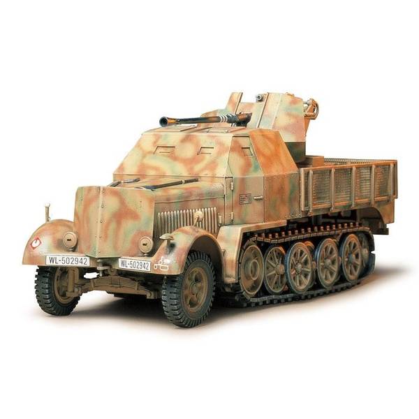 完成品プラモデル タミヤ 1/35スケール ドイツ8トンハーフトラック 12月予約】タミヤ 1/35 ドイツ装甲8トンハーフトラック 3.7cm