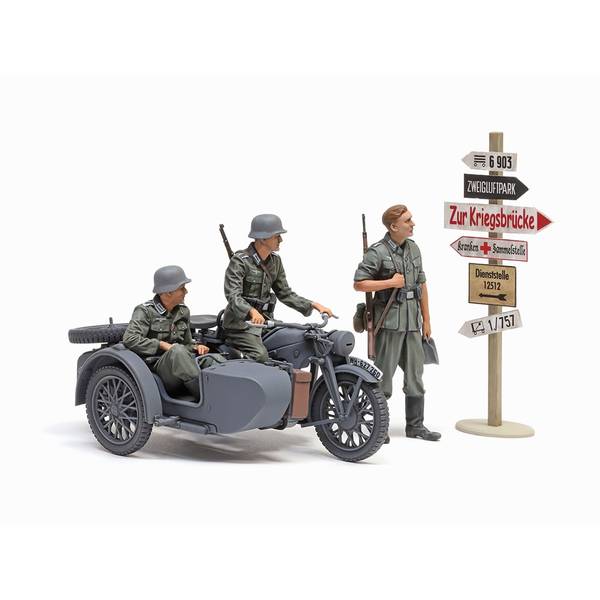 タミヤ 1/35 MM No.384 ドイツ軍用サイドカー KS600 スケール