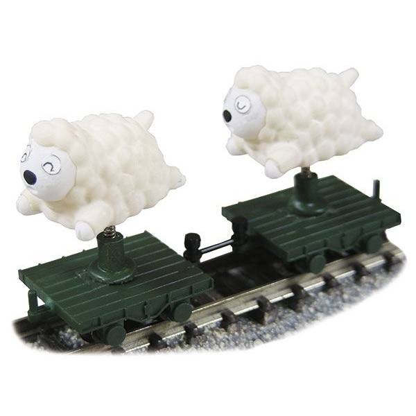 2月予約】津川洋行 メェ～鉄・ねむレール 子ヒツジ白顔 Nゲージ 鉄道