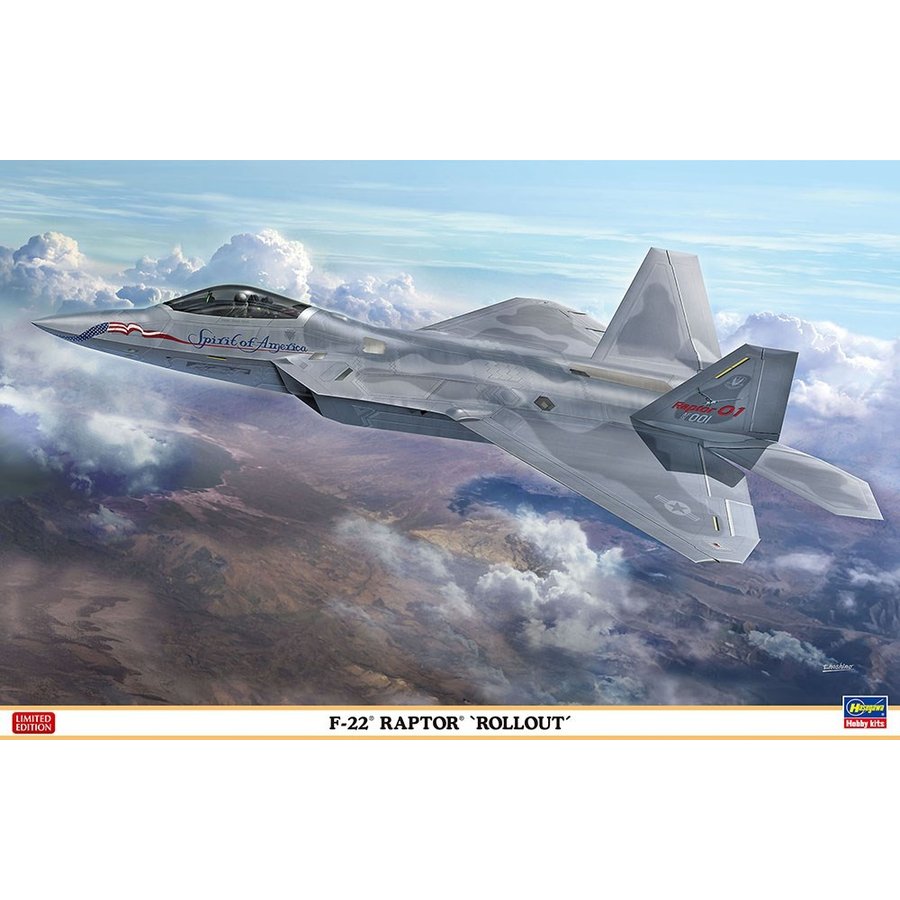 戦闘機　プラモデル　完成品　ハセガワ　1/48 F22 ラプター F-22 ラプター | 株式会社 ハセガワ