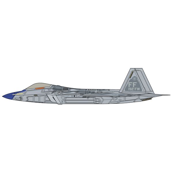 ハセガワ 1/48 F-22 ラプター"ブルーノーズ ディテールアップ バージョン" スケールモデル SP493