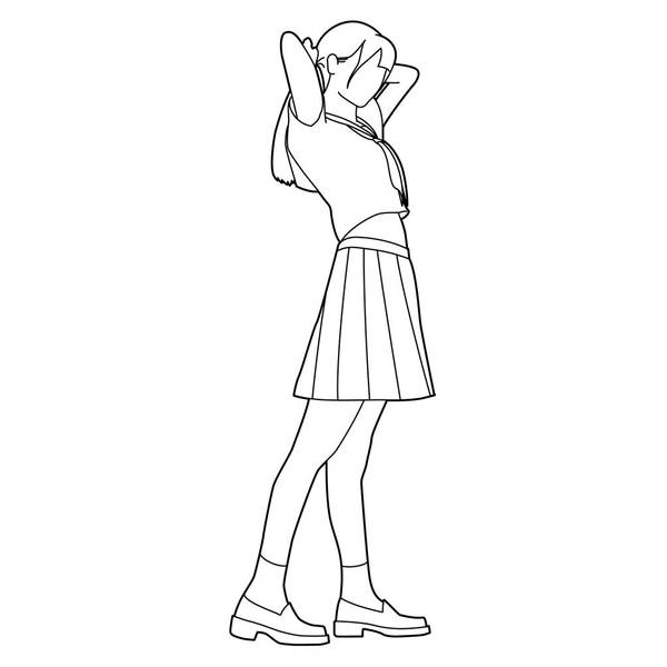 ハセガワ 1/12 12リアルフィギュア コレクション No.44 “セーラー服