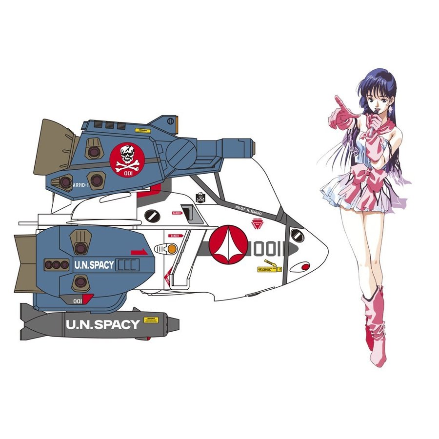 ハセガワ 1/24 リン・ミンメイ(ステージドレス) w/VF-1S ストライクバルキリー(たまごひこーき) 「超時空要塞マクロス」より プラモデル 65863