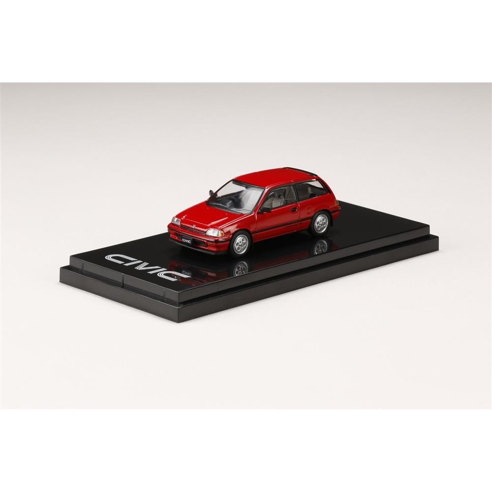 ホビージャパン 1/64 ホンダ シビック Si AT 1984 ワンダーシビック レッド 完成品ミニカー HJ641029AR