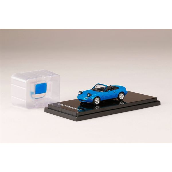 ホビージャパン 1/64 マツダ ユーノス ロードスター NA6CE オープンリトラクタブルヘッドライト マリーナブルー 完成品ミニカー HJ641025ALBL
