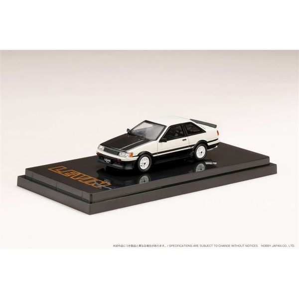ホビージャパン 1/64 トヨタ カローラ AE86 2ドア TOM'S IGETA ホイール ホワイト/ブラック 完成品ミニカー HJ641035TWK