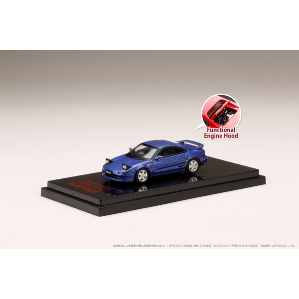 ホビージャパン 1/64 トヨタ MR2 SW20 GT-S 1996/オープンヘッドライト パープリッシュブルーマイカメタリック 完成品ミニカー HJ641045HBL