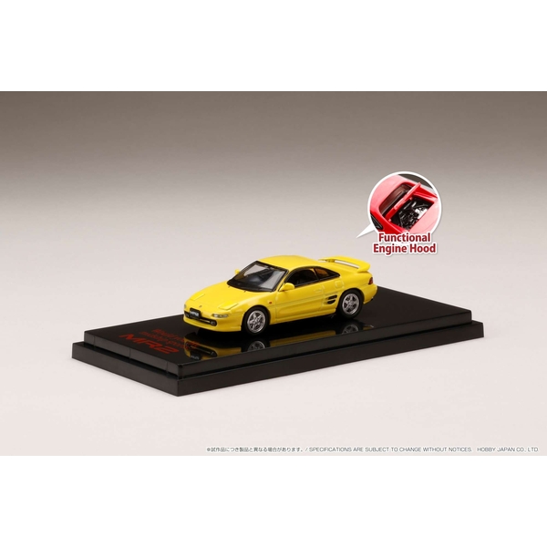 ホビージャパン 1/64 トヨタ MR2 SW20 GT-S カスタムバージョン スーパーブライトイエロー 完成品ミニカー HJ641045CY