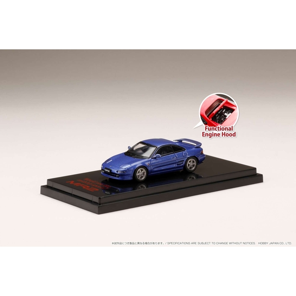 ホビージャパン 1/64 トヨタ MR2 SW20 GT-S カスタムバージョン パープリッシュブルーマイカメタリック 完成品ミニカー HJ641045CBL