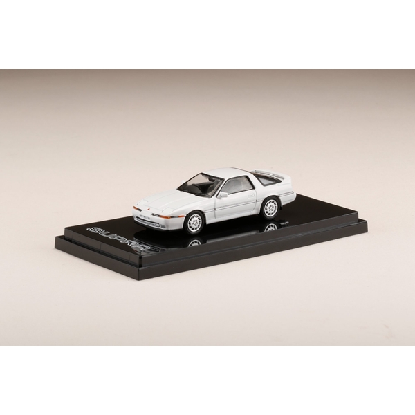ホビージャパン 1/64 トヨタ スープラ A70 3.0GT ターボ リミテッド "Turbo A Duct" スーパーホワイトIII 完成品ミニカー HJ641026DW