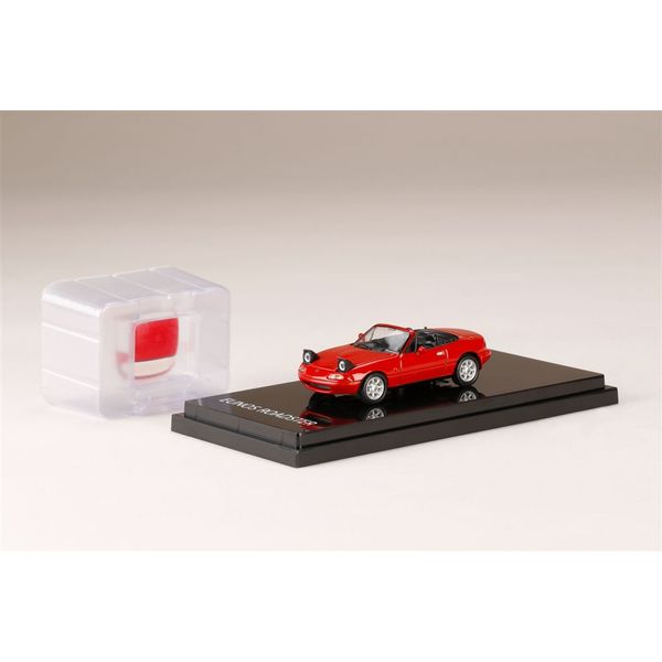 ホビージャパン 1/64 マツダ ユーノス ロードスター NA6CE オープンリトラクタブルヘッドライト クラシックレッド 完成品ミニカー HJ641025ALR