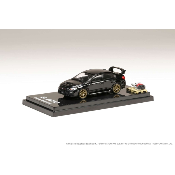 ホビージャパン スバル WRX STI  ファイナルエディション ブラック ホビージャパン 1/64 スバル WRX STI EJ20 FINAL EDITION フル