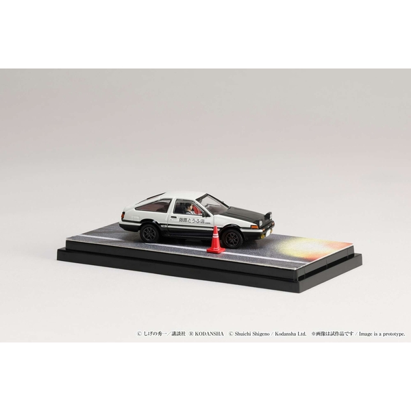 ホビージャパン 1/64 トヨタ スプリンター トレノ GT APEX AE86/頭文字D VS 舘智幸 藤原拓海 フィギュア付き 完成品ミニカー HJ643008DC【在庫品】