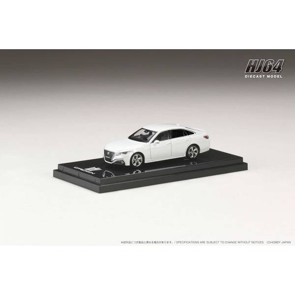ホビージャパン 1/64 トヨタ クラウン HYBRID 2.5 RS 2020 ホワイトパールクリスタル CS. 完成品ミニカー HJ643009HW