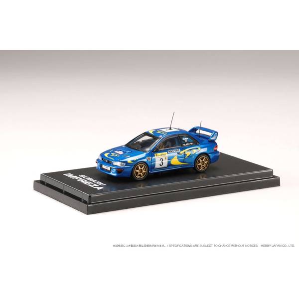 ホビージャパン 1/64 スバル インプレッサ WRC No.3 555スバル 1997 ラリー・モンテカルロ C.マクレー 完成品ミニカー HJR642041A