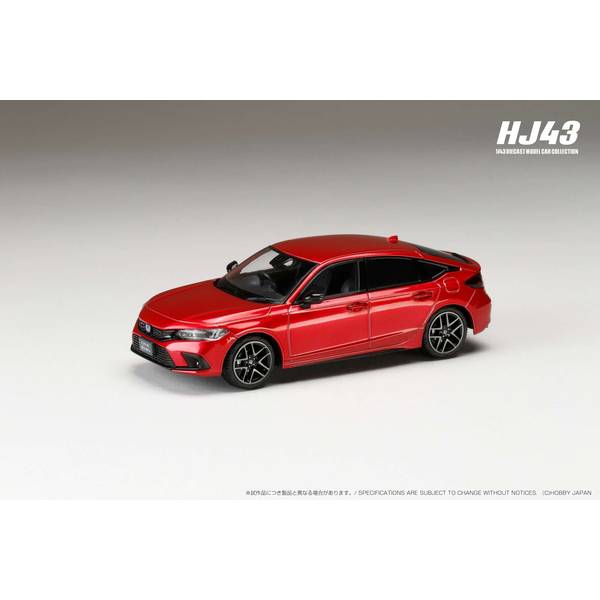 1/43 ホンダ シビック FL4 e:HEV プレミアムクリスタルレッドメタリック 完成品ミニカー HJ433003R
