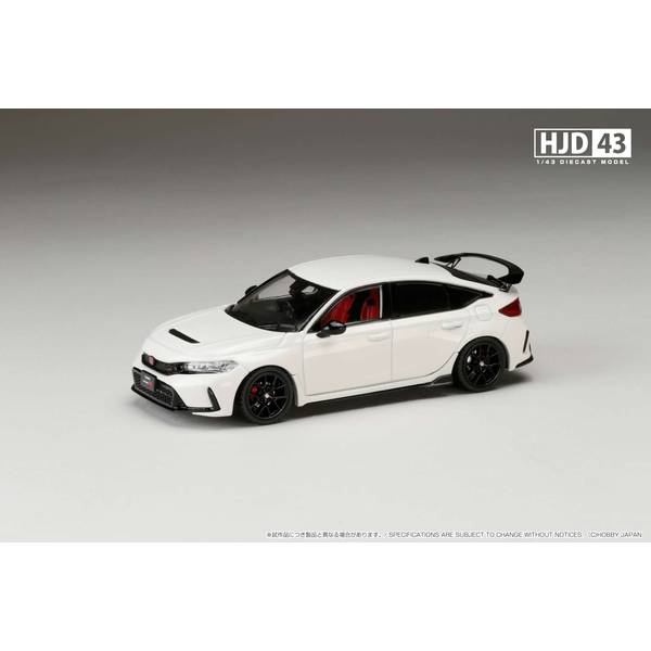 【11月予約】ホビージャパン 1/43 ホンダ シビック TYPE R FL5 チャンピオンシップホワイト 完成品ミニカー HJD431001W
