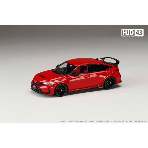ホビージャパン 1/43 ホンダ シビック TYPE R FL5 フレイムレッド 完成品ミニカー HJD431001R