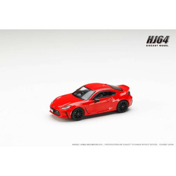 ホビージャパン 1/64 トヨタ GR86 RZ 純正オプションリアスポイラー スパークレッド 完成品ミニカー HJ644048R