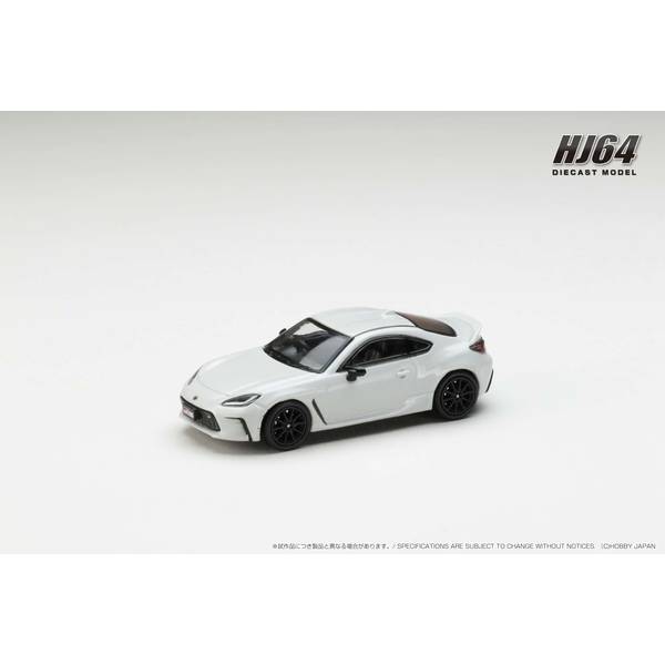 ホビージャパン 1/64 トヨタ GR86 RZ 純正オプションリアスポイラー クリスタルホワイトパール 完成品ミニカー HJ644048W