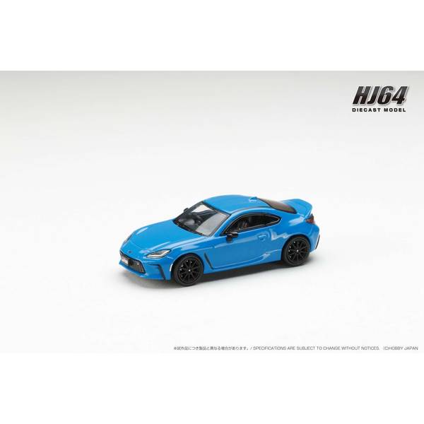 ホビージャパン 1/64 トヨタ GR86 RZ 純正オプションリアスポイラー ブライトブルー 完成品ミニカー HJ644048BL